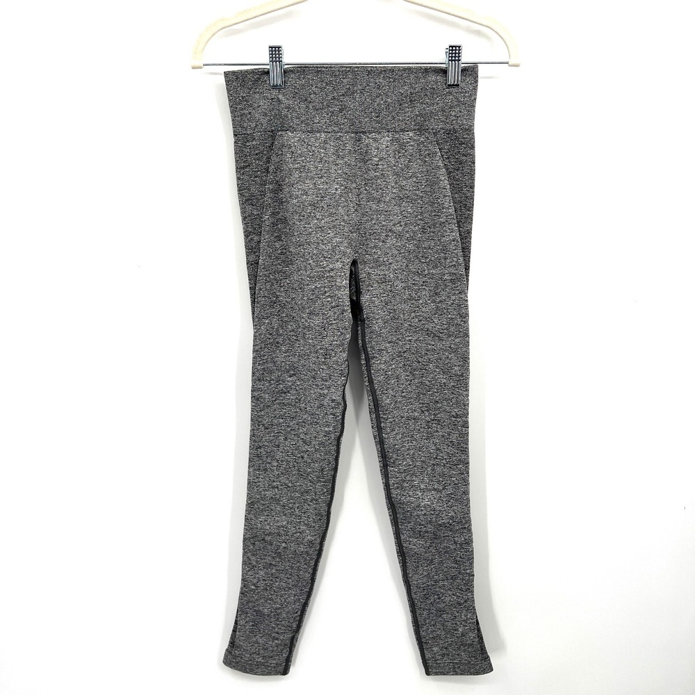 Gymshark space dyed gray workout leggings gym activewear cropped capri M